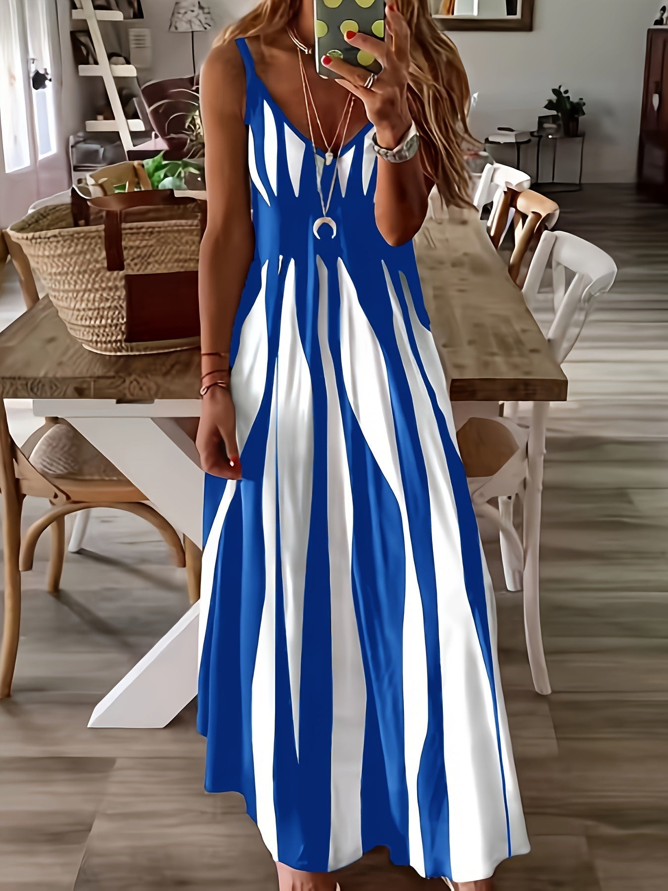Kleid mit geometrischem Muster – Lässiger Stil für jede Jahreszeit