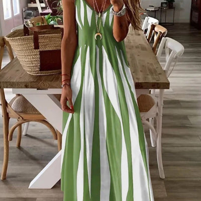 Elegantes Trägerkleid mit V-Ausschnitt