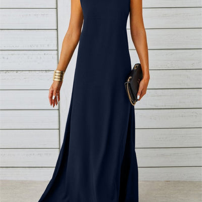 Elegantes ärmelloses Jacquard Sommer Mode Kleid