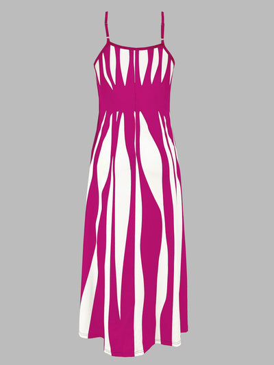 Elegantes Trägerkleid mit V-Ausschnitt