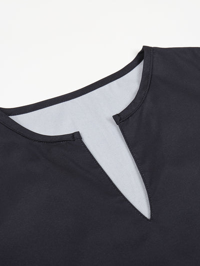 Schwarzes Maxi-Schmetterlingskleid ärmellos ärmelloses Kleid