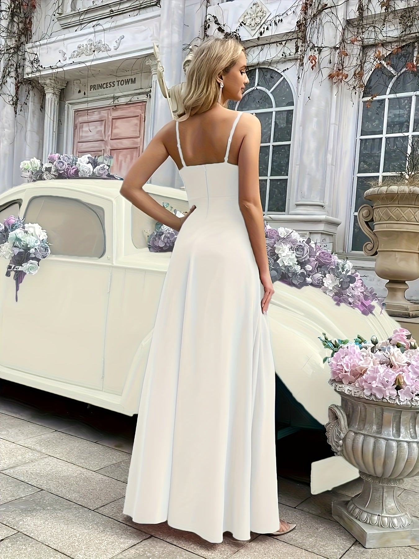 Maxikleid mit nackten Schultern Sommerliche Eleganz mit Ruchane-Details