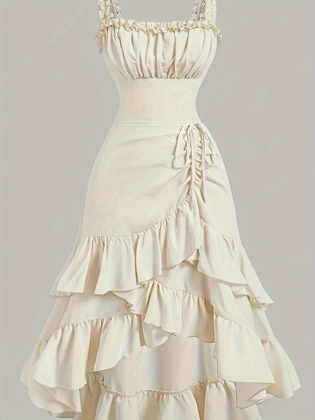 Elegantes asymmetrisches Polyesterkleid - perfekt für Frühling/Sommer