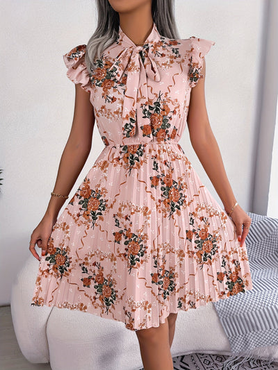 Blumenkleid mit Rüschen elegant und feminin