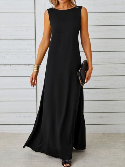 Elegantes ärmelloses Jacquard Sommer Mode Kleid