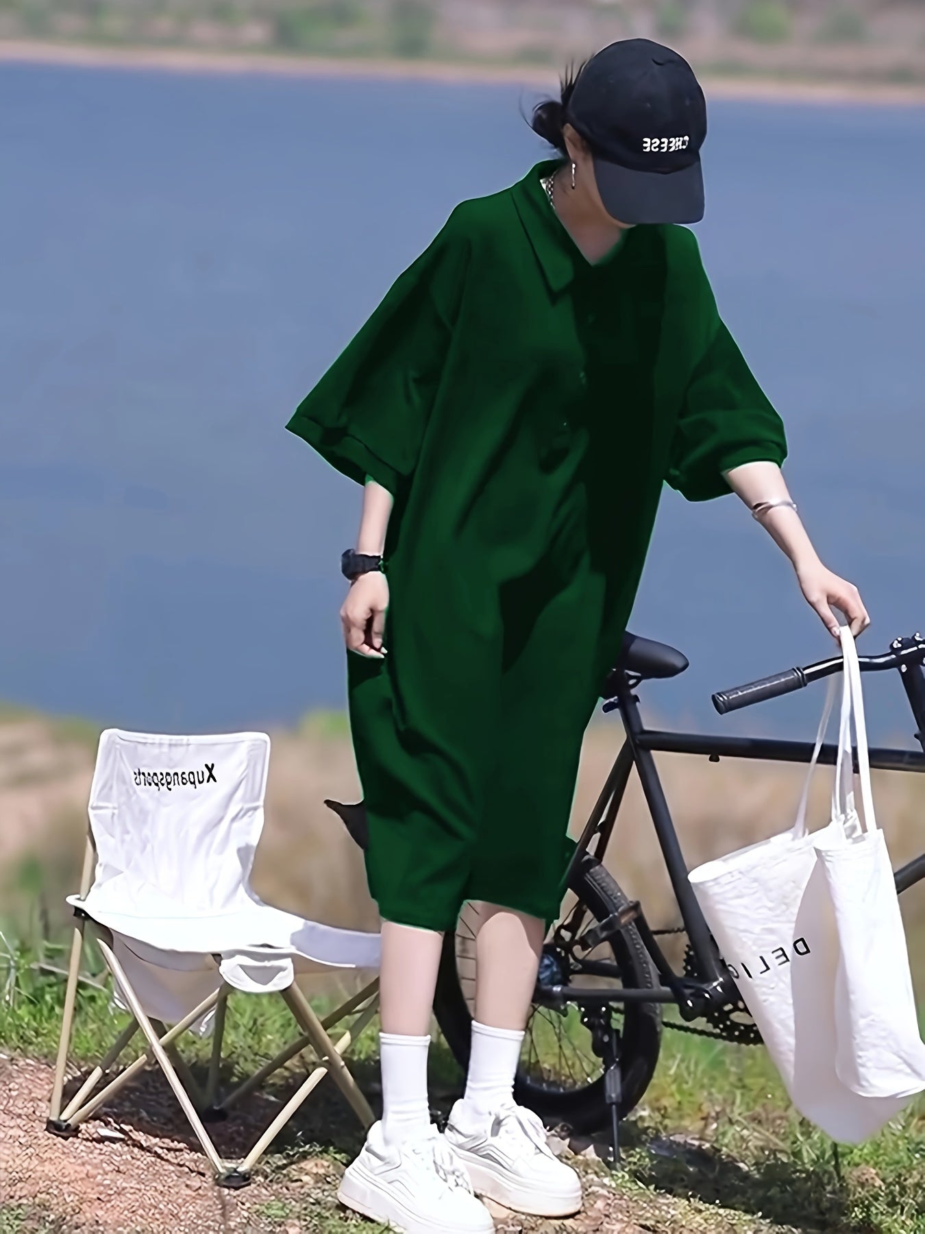 Kurzärmeliges Damen-T-Shirt-Kleid für den Sommer - lockere Passform und modischer Komfort