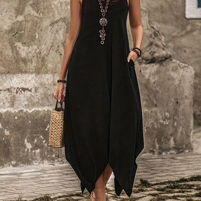 Trägerkleid mit asymmetrischem Saum – Sommerliche Leichtigkeit und Stil
