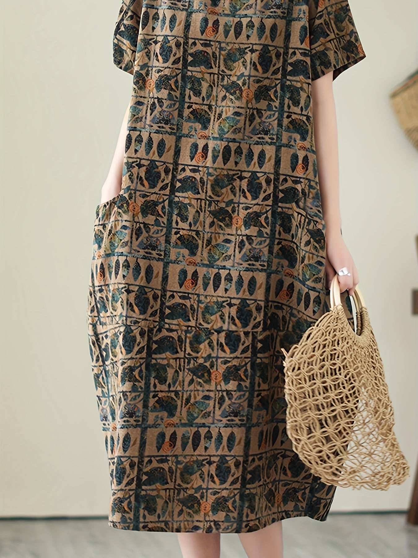 Leinen Sommerkleid mit Print – Locker und Luftig