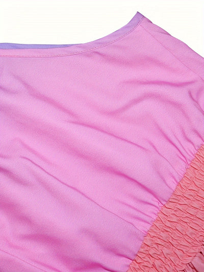 Luftiges Ärmelloses Sommerkleid – Tailliert mit Verlaufsmuster – Bequem & Stilvoll