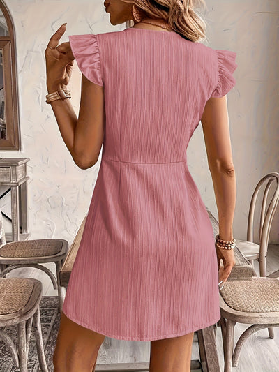 Elegantes Sommerkleid mit V-Ausschnitt für Damen