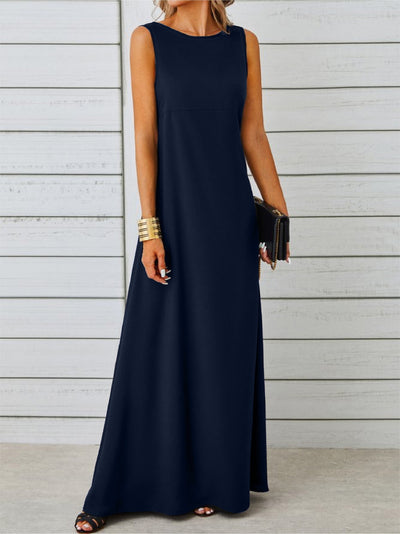 Elegantes ärmelloses Jacquard Sommer Mode Kleid