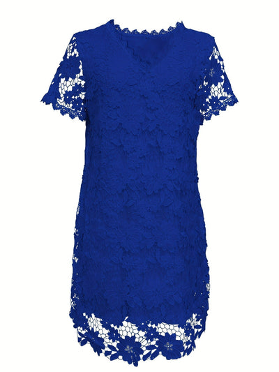 Spitzenkleid mit Ausschnitt Elegantes Kleid für Partys und Bankette