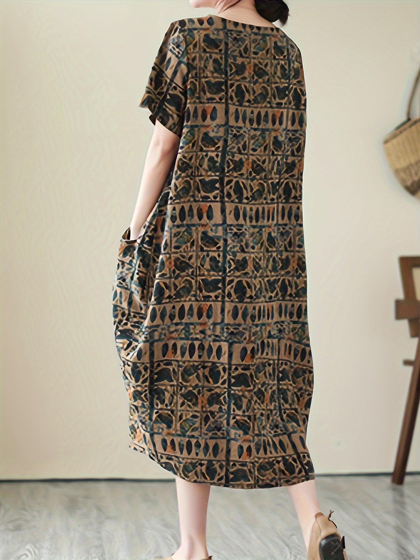 Leinen Sommerkleid mit Print – Locker und Luftig