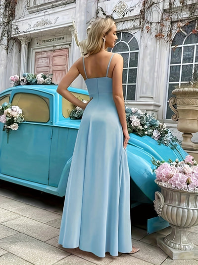 Maxikleid mit nackten Schultern Sommerliche Eleganz mit Ruchane-Details