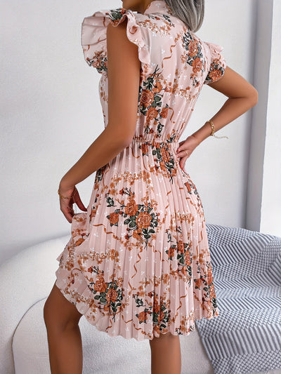 Blumenkleid mit Rüschen elegant und feminin