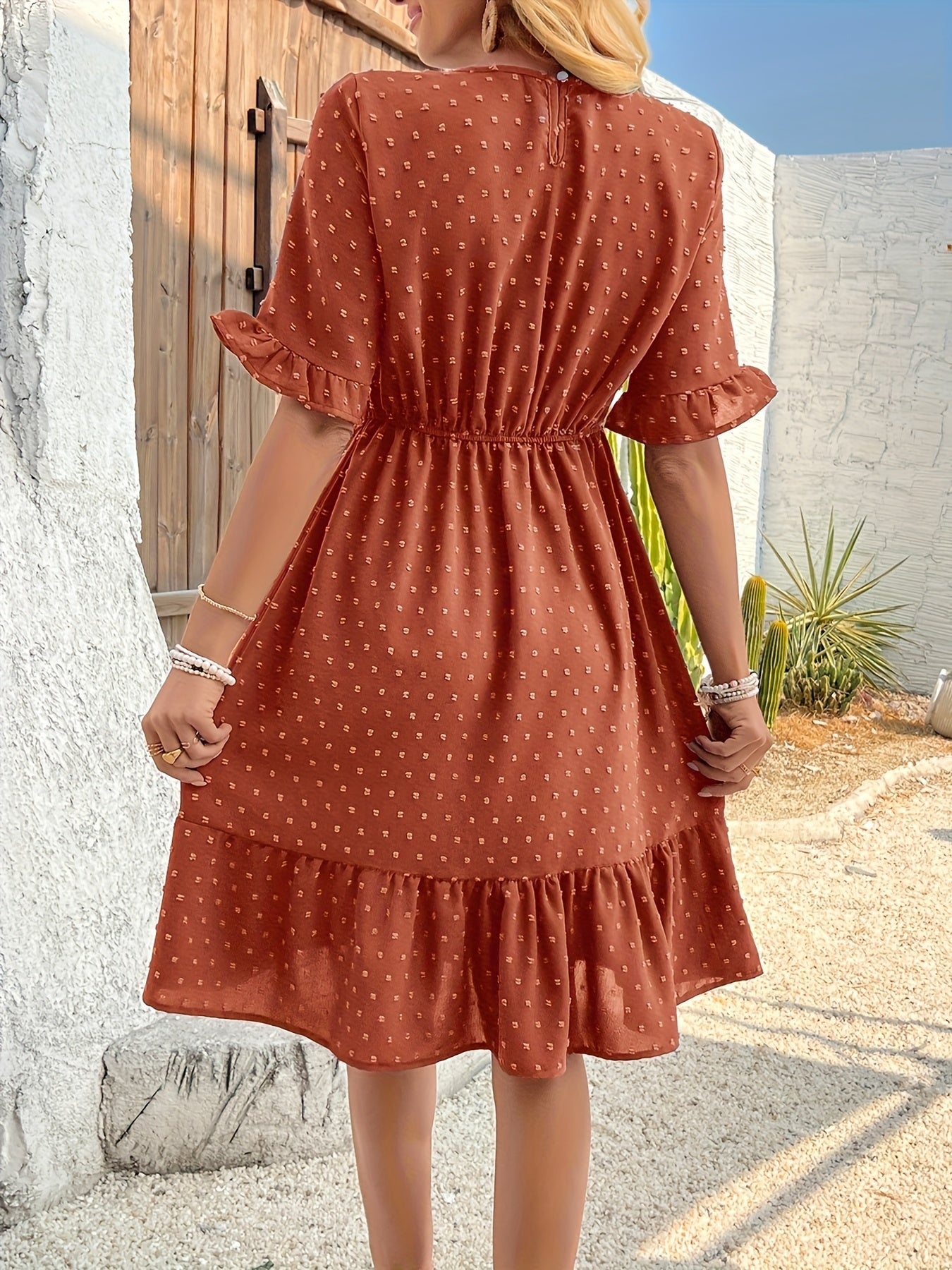 Stilvolle Sommerkleider Mandarin Rot und Blau