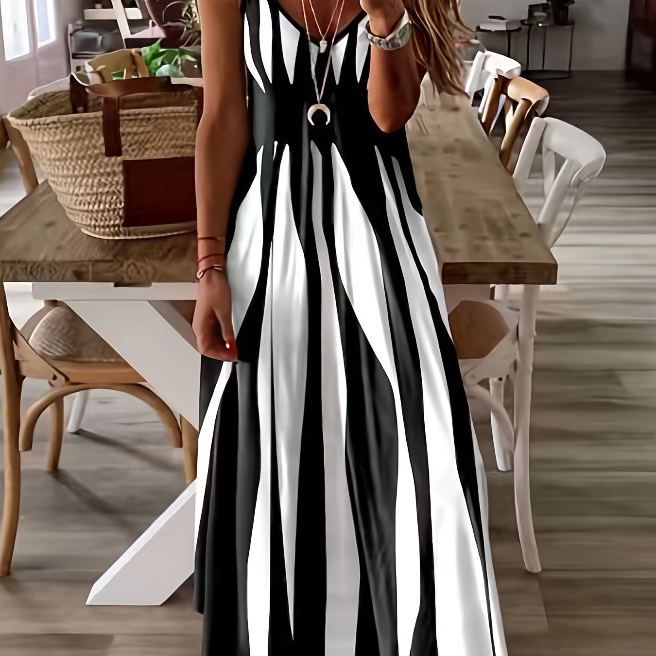 Kleid mit geometrischem Muster – Lässiger Stil für jede Jahreszeit