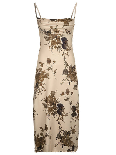 Sexy Bodycon Kleid mit dünnen Trägern – Mehrfarbig