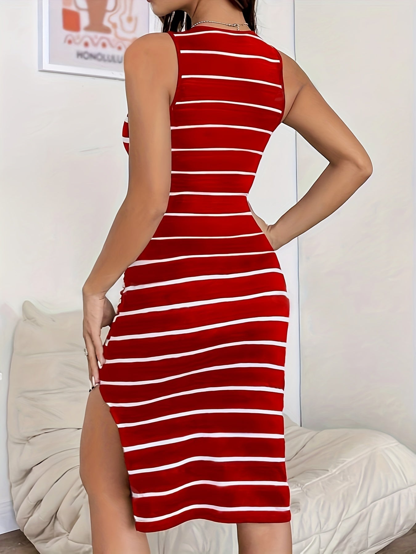 Sexy enges trägerloses Kleid