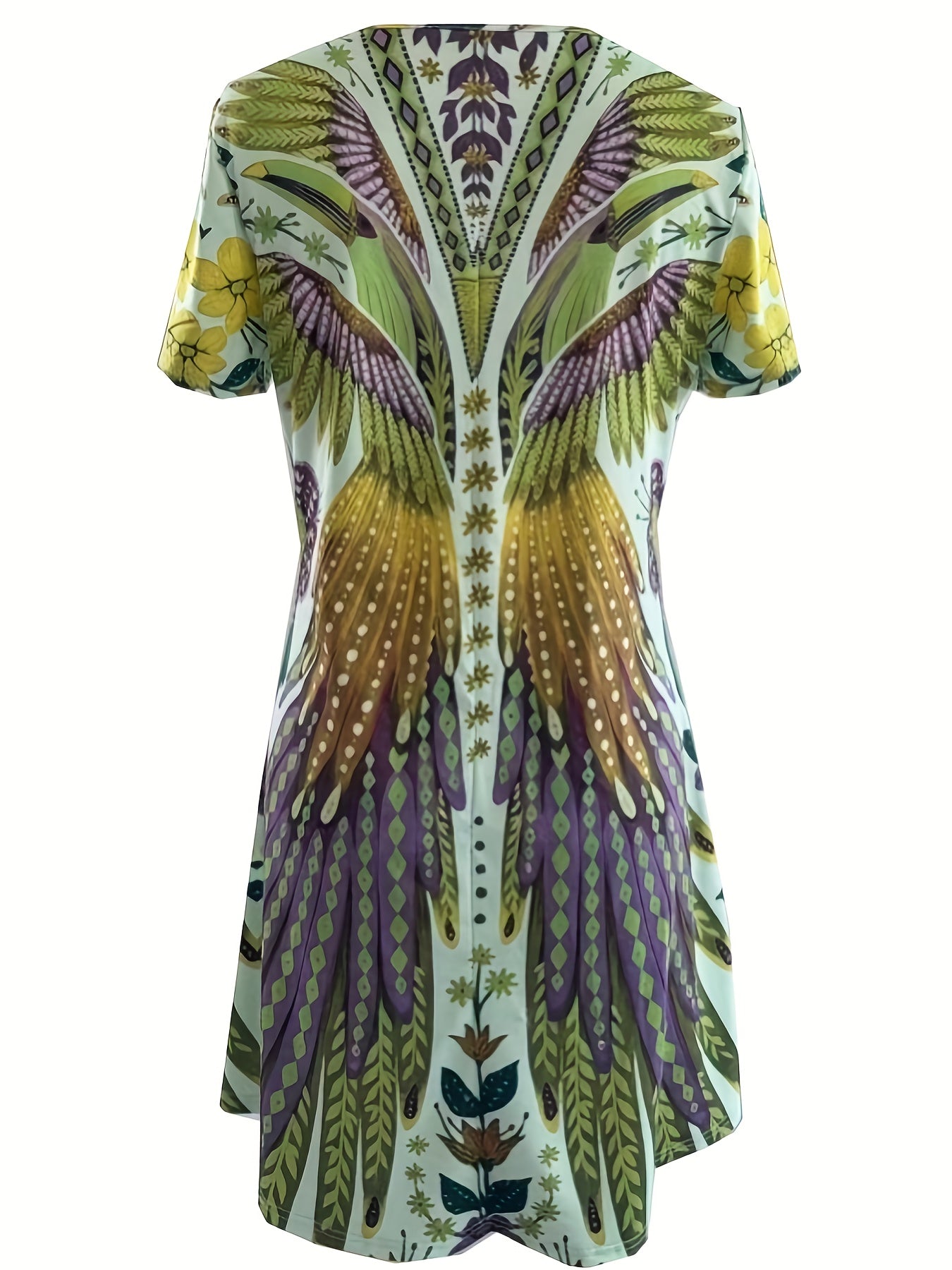 Knielanges Blumenkleid - Elegant und vielseitig