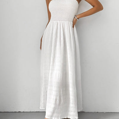 Langes trägerloses Maxikleid für Frauen - klassisch und stilvoll
