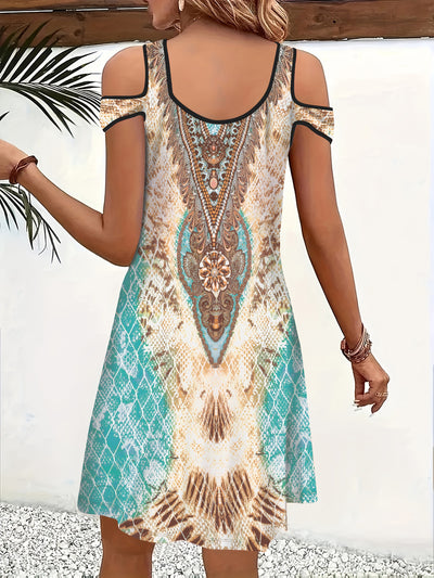Elegantes und Modisches Kleid mit Geometrischem Muster